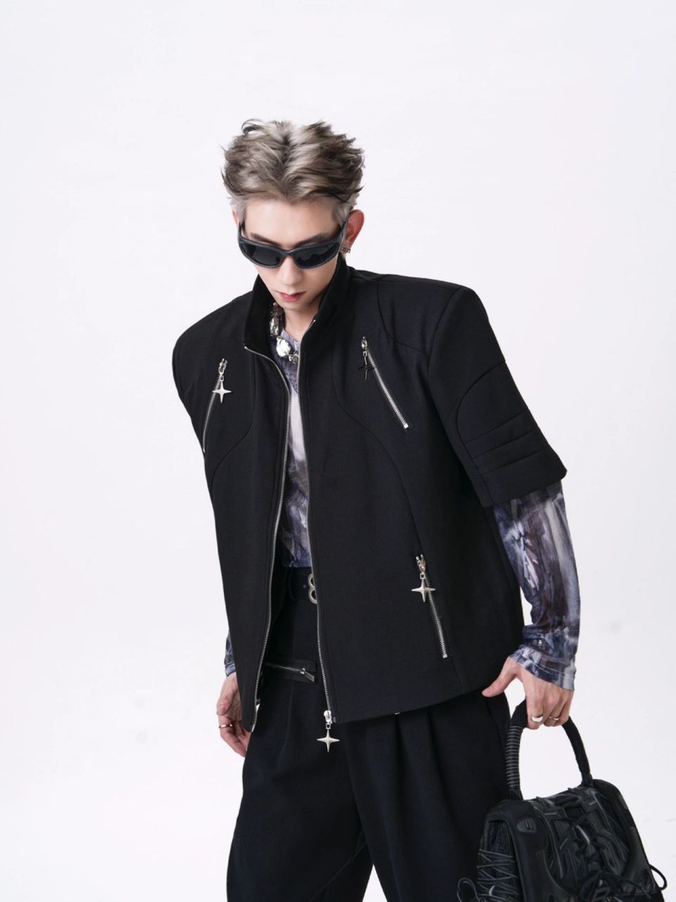 夏季穿搭 all black 暗黑系高级穿搭分享.