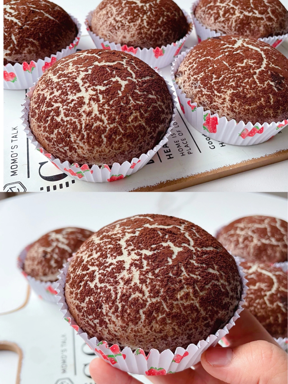 超香浓,好吃到爆[奥特曼]|蘑菇云巧克力面包 早餐吃什么好呢?