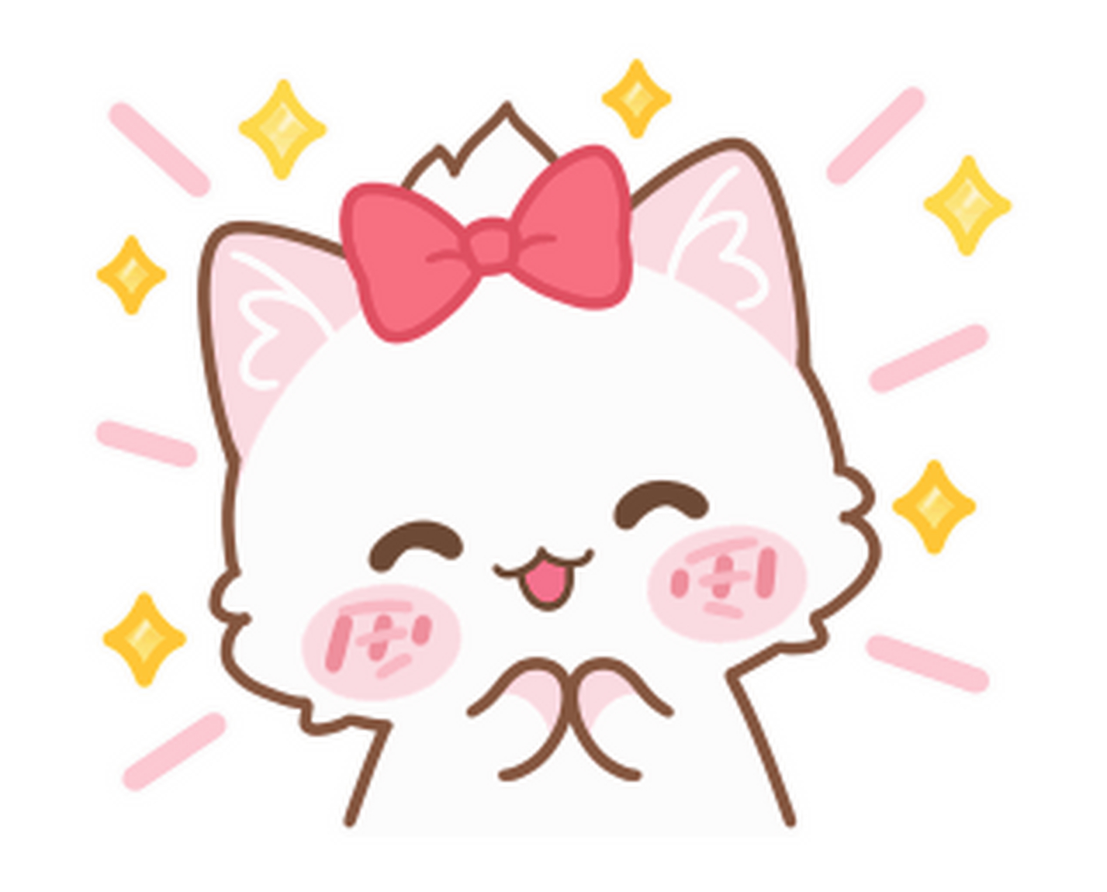 line表情包丨粉嫩猫咪表情包2