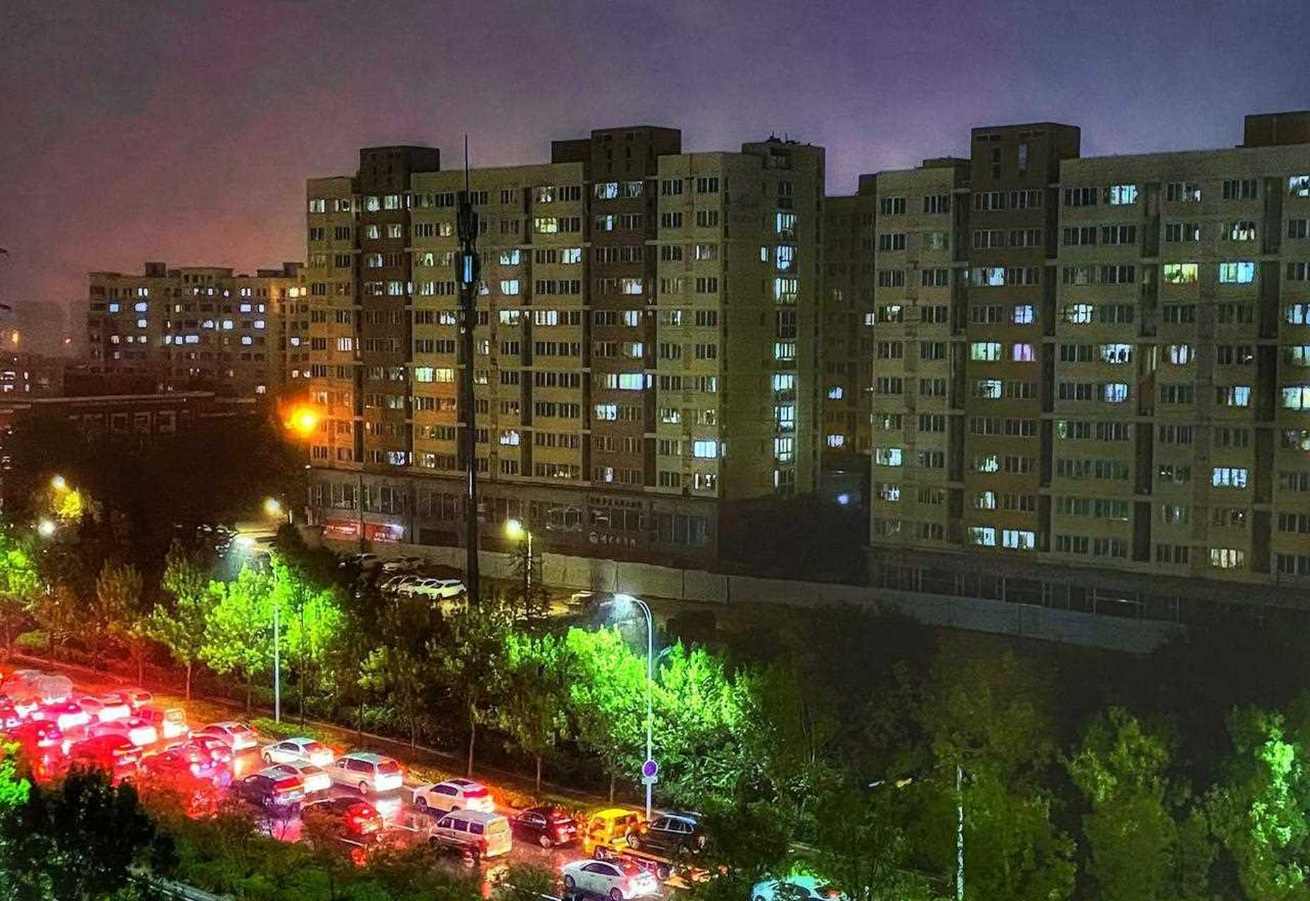 颱風前夜幕降臨,一場大雨