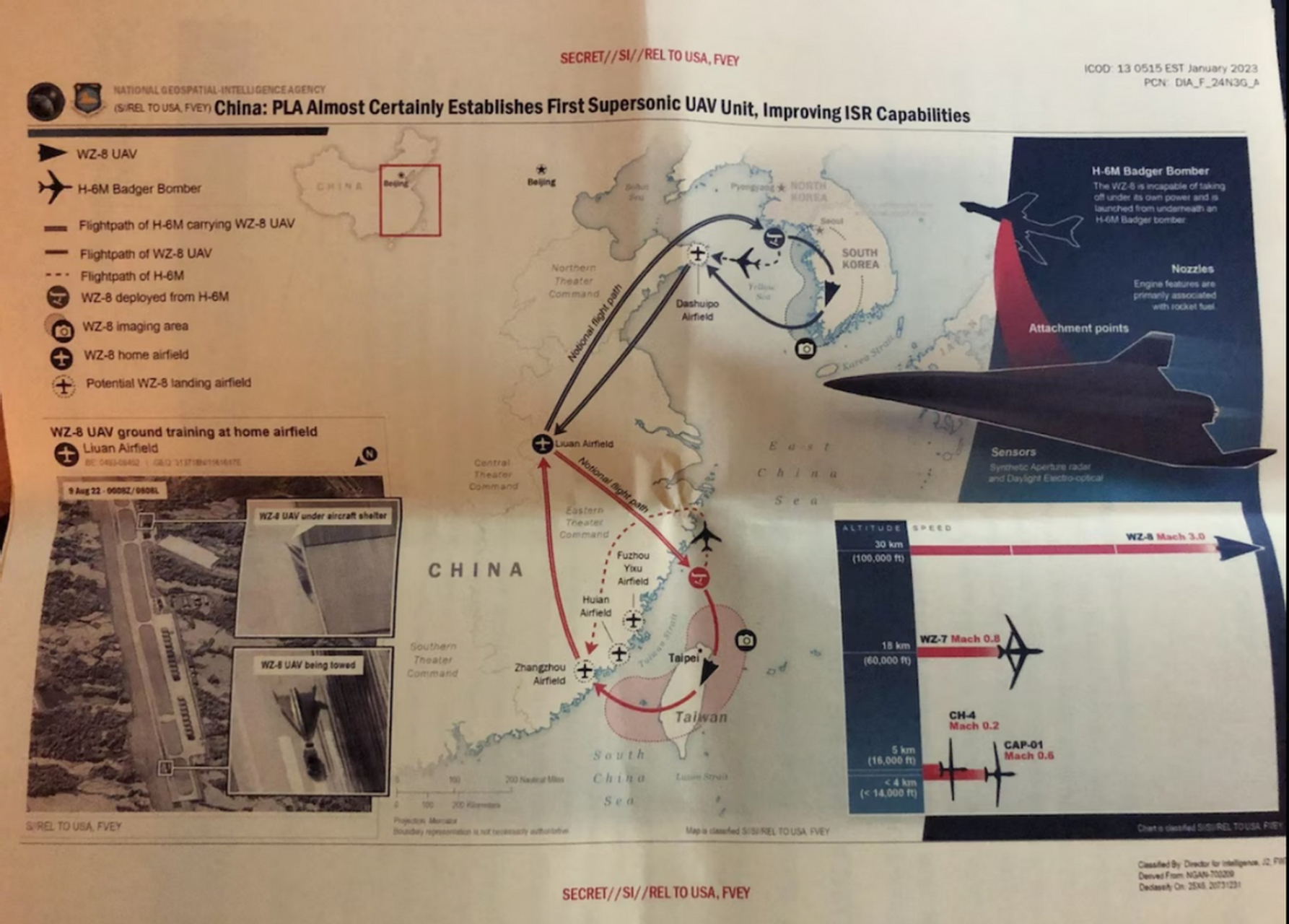 30000米高空,5馬赫巡航,東海上空的