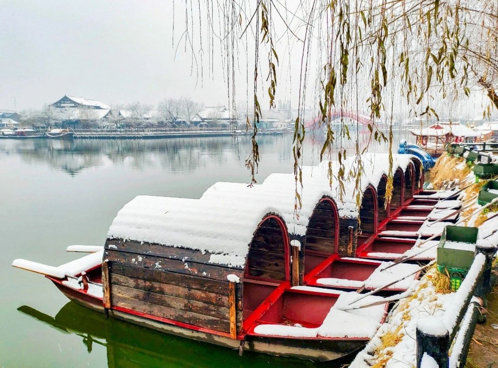 开封雪景图片