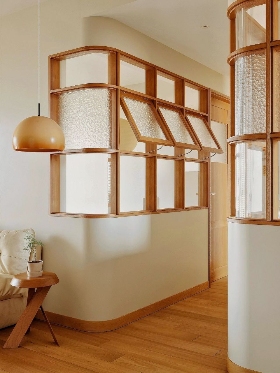 不如试试半墙隔断 格子窗 78 采光和通透感通通get,高颜值立刻拥有