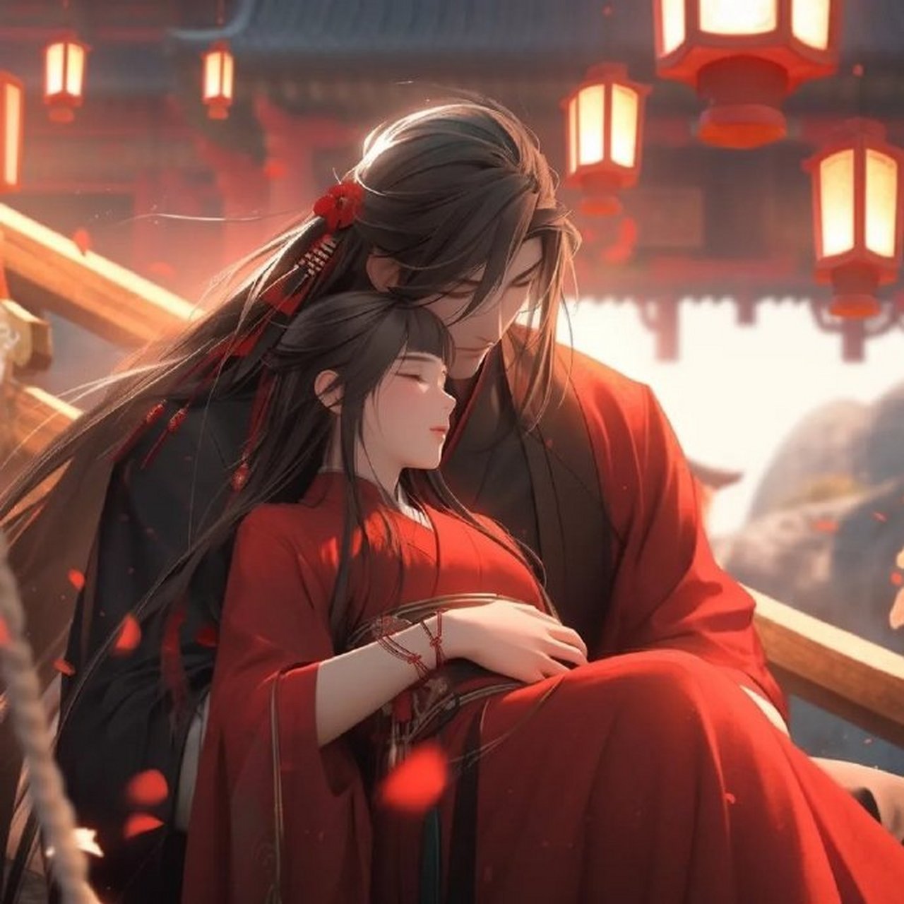 甜酥酥古风情侣头像|红衣系列 676767