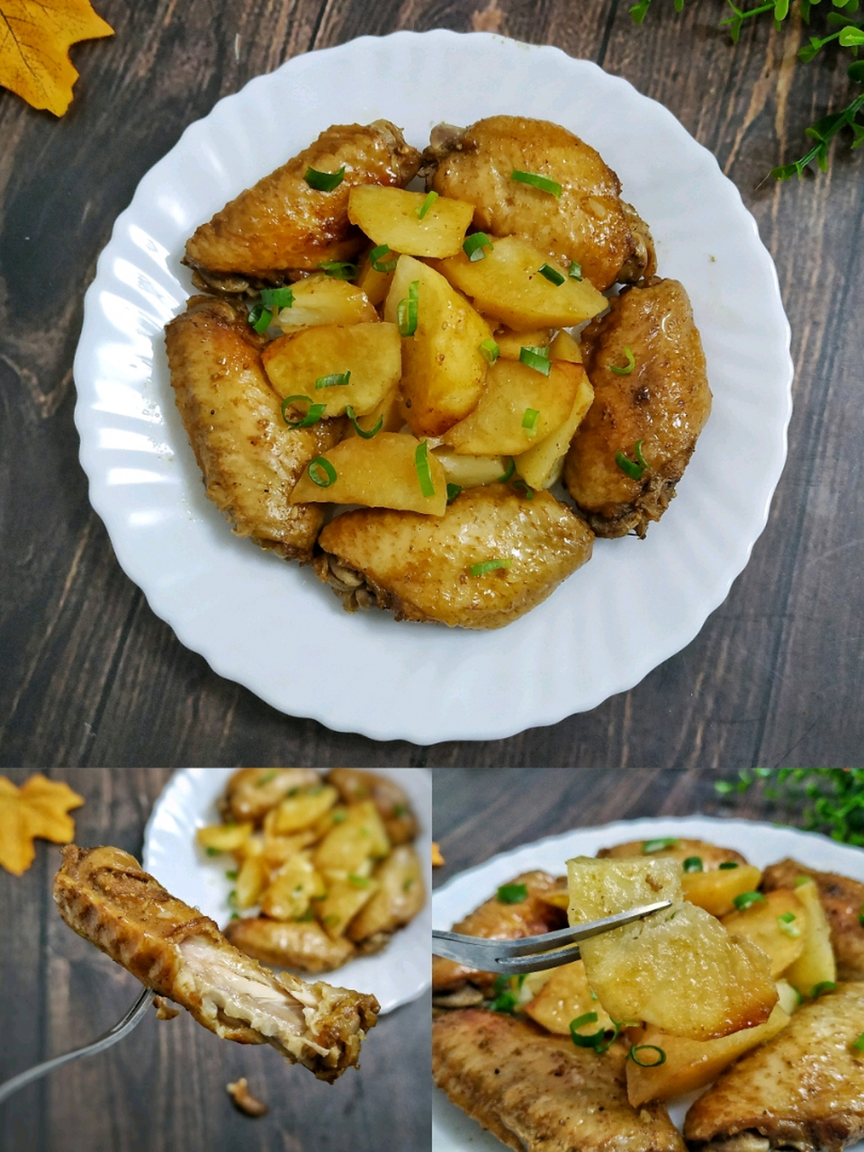 巨方便省事,电饭锅版鸡翅炖土豆 自从解锁了电饭锅炖鸡腿,我觉得