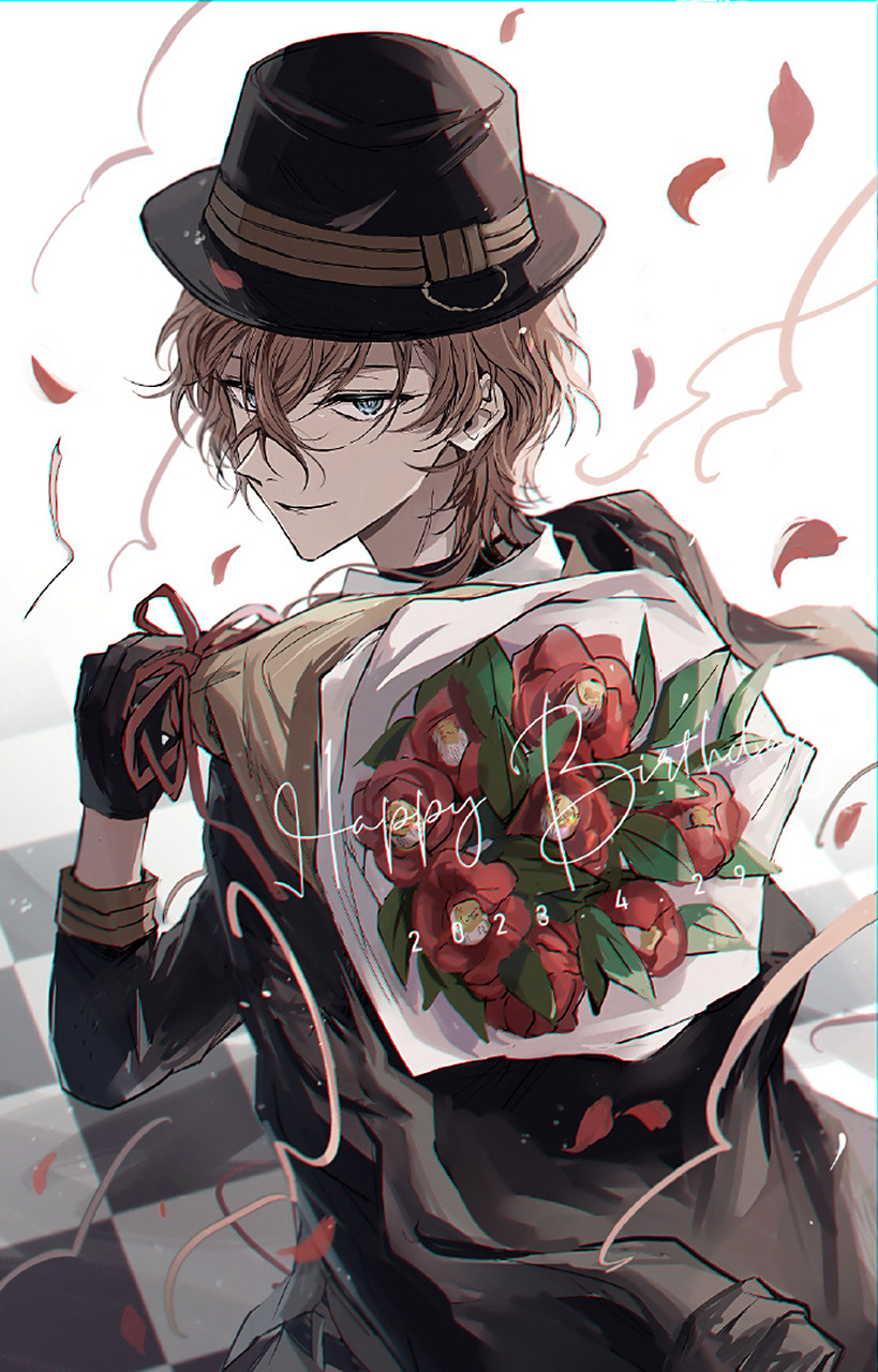 文豪野犬# 中原中也 生贺图[心]  chuya还能长高高[三哈]