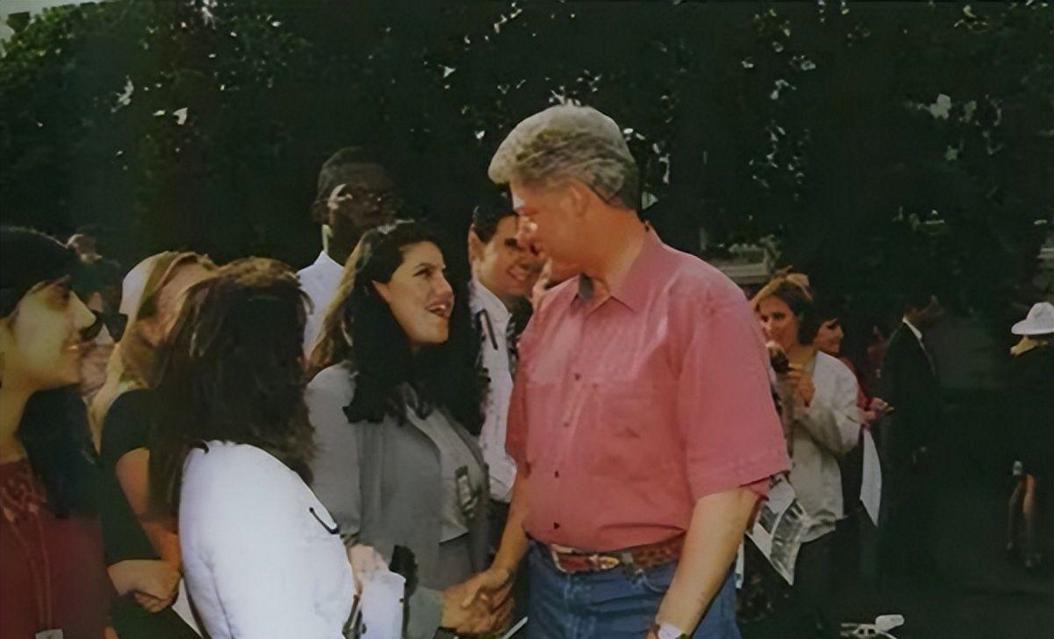 【老照片】克林顿与莱温斯基.