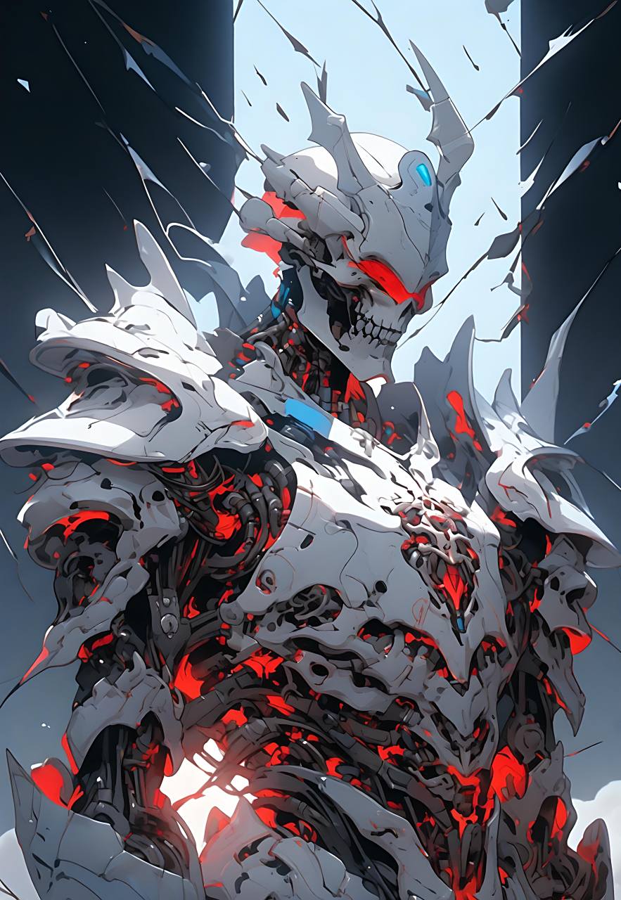 a绘66,#机甲##骷髅##骑士##图片##动漫头像和壁纸##二次元#