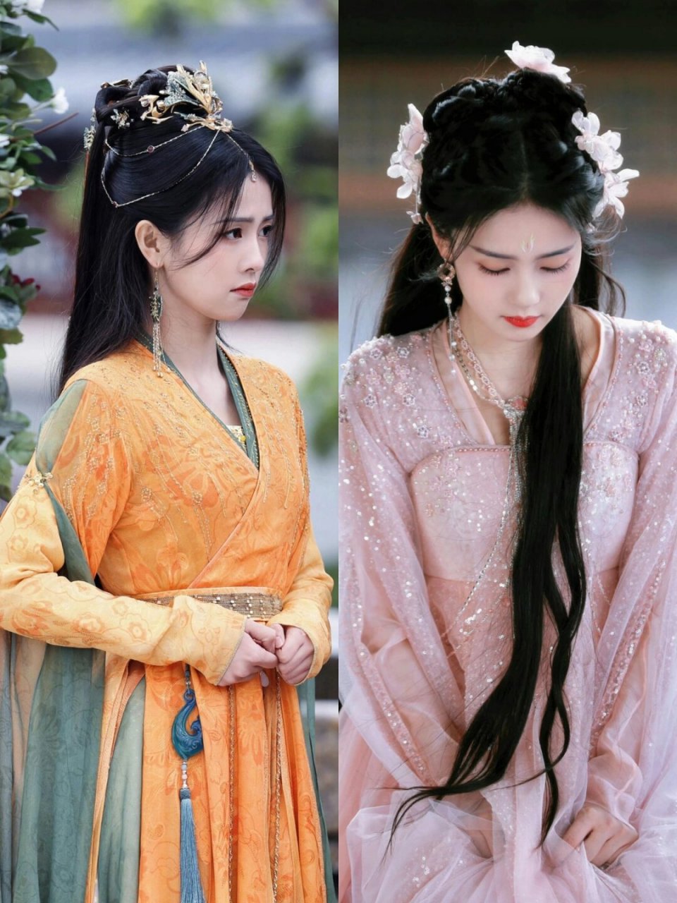 白鹿古装造型在小花中是数一数二的了  白鹿今年的几部剧本造型确实