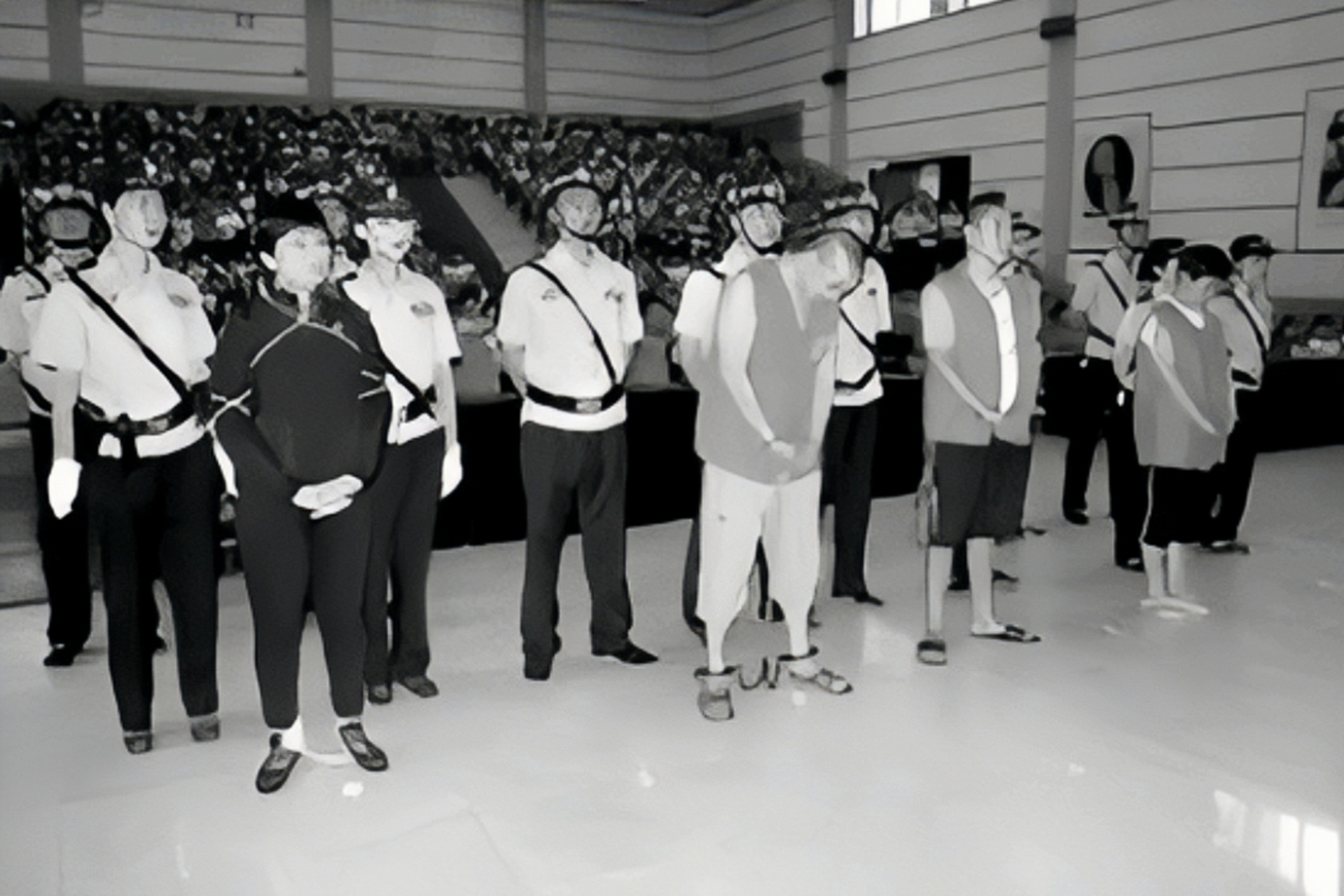 2010年,吉林长春,正在受审的女毒贩屈孝湘.