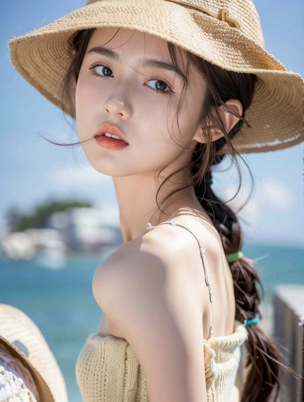 清纯甜美的青春美少女人像摄影写真#助我上热门# #热门话题100万流量