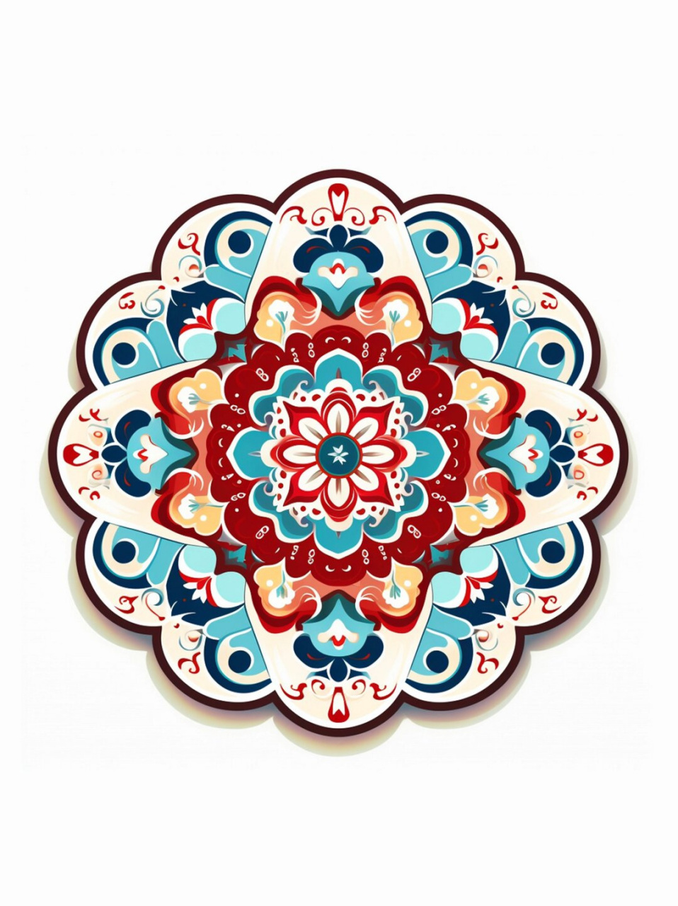 探索中国传统图案|敦煌配色的宝相花纹  作为一个对历史和文化充满