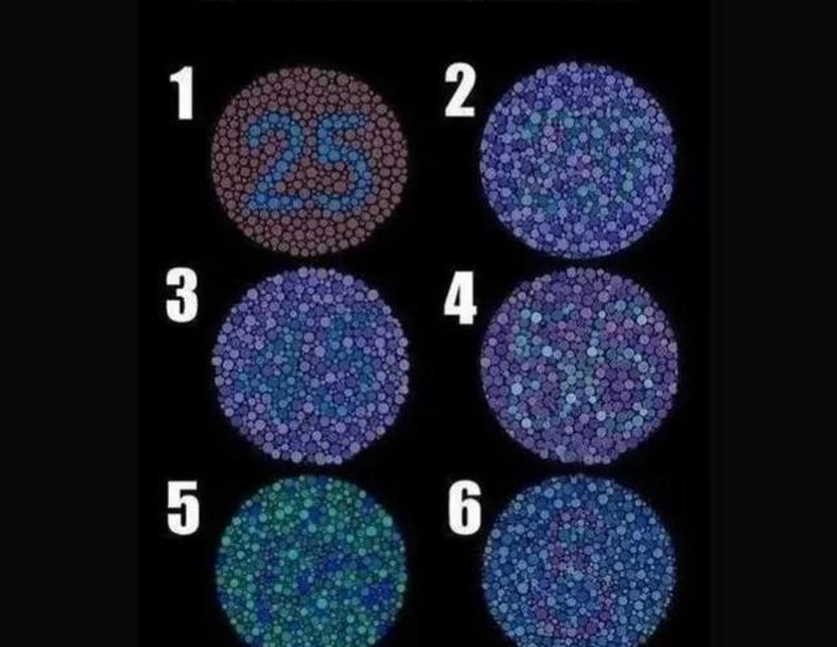 眼力测试:每个圆圈中都隐藏了一个数字,你能全部都找出来吗?