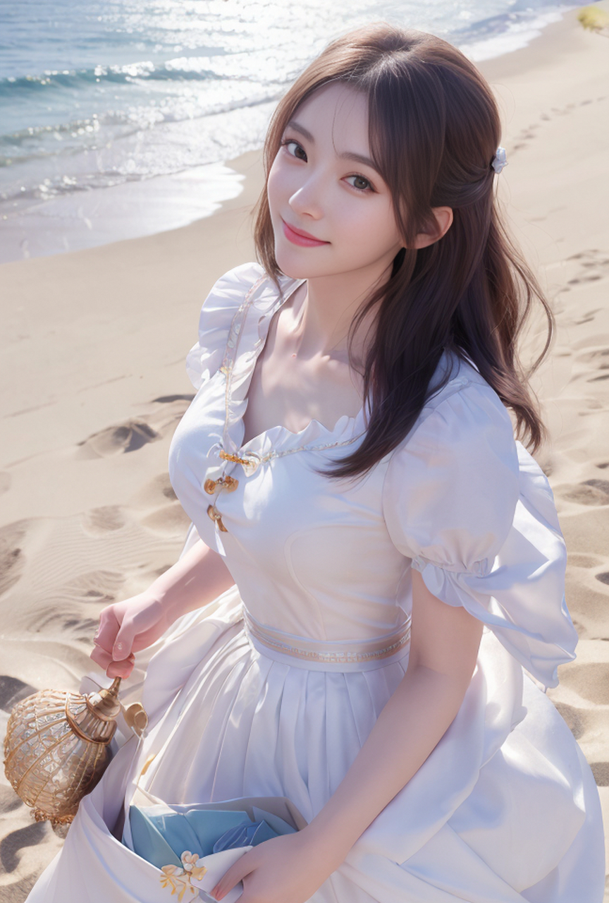 ai美女-眉清目秀的气质女孩(5)#ai