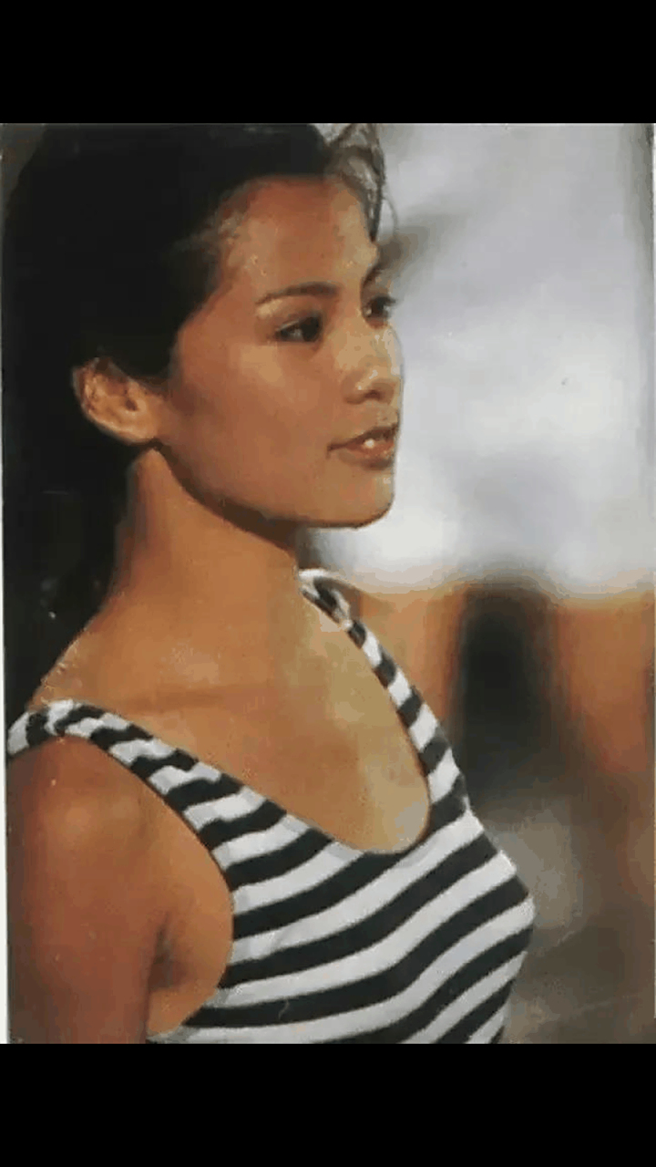 gif创作人# 翁美玲生前珍贵的泳装照!