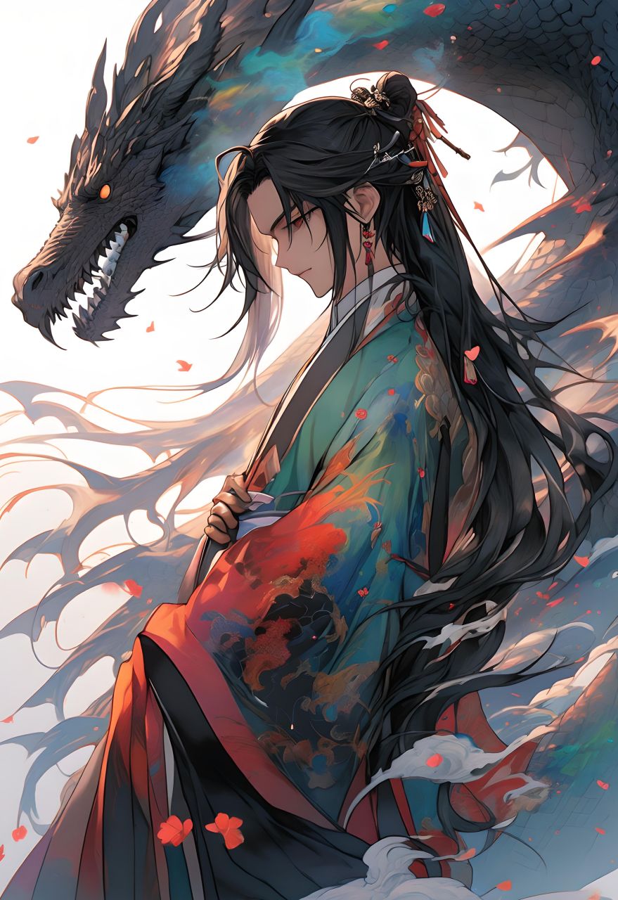 群山倾倒,逐龙临峰.