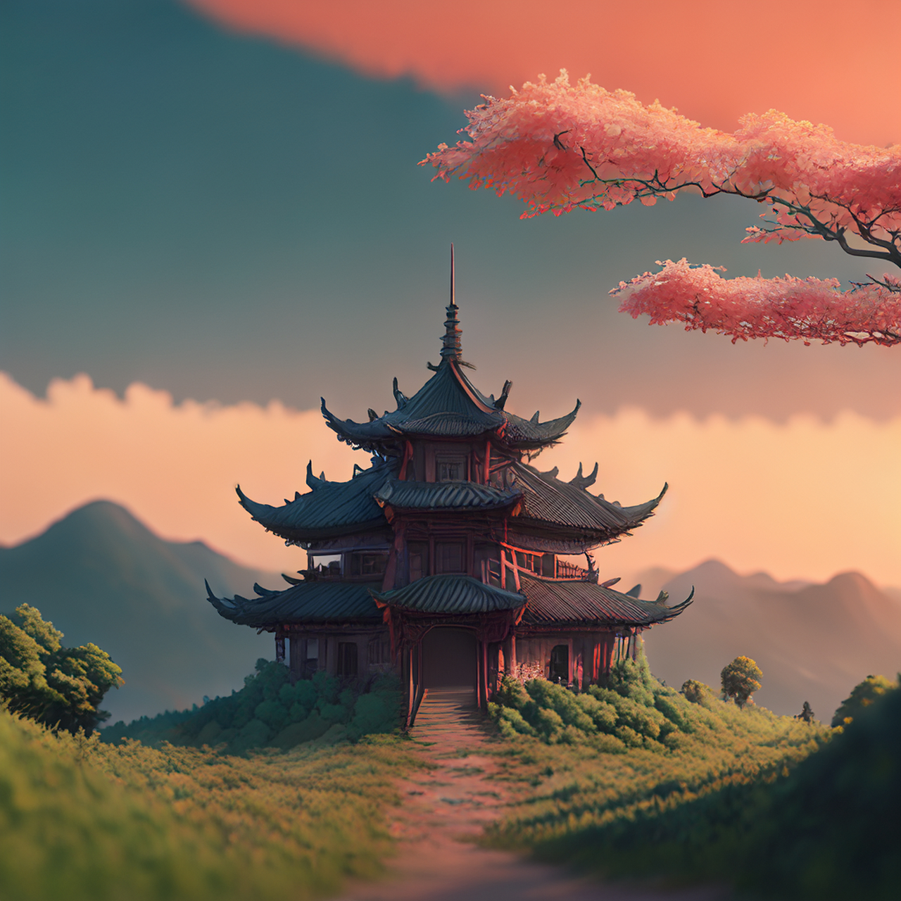 百度ai绘图黑科技#壁纸,微视图,古风绘画,中国风,描绘古诗词,古典美.