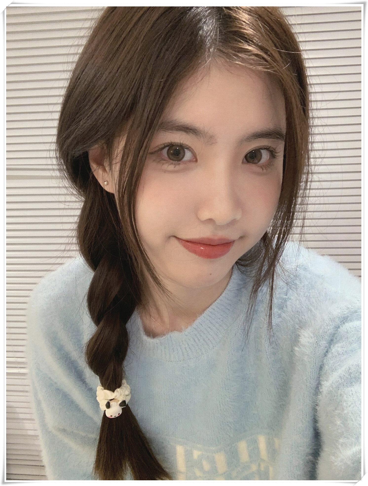 单侧麻花辫太温柔了