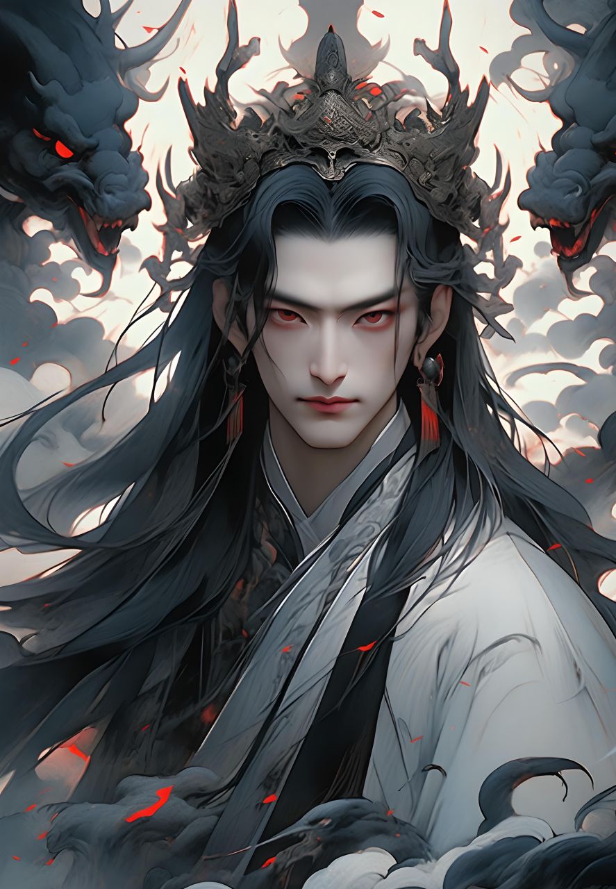 魔王#水墨风##古风##魔王##图片##二次元##动漫头像和壁纸##卡通图片