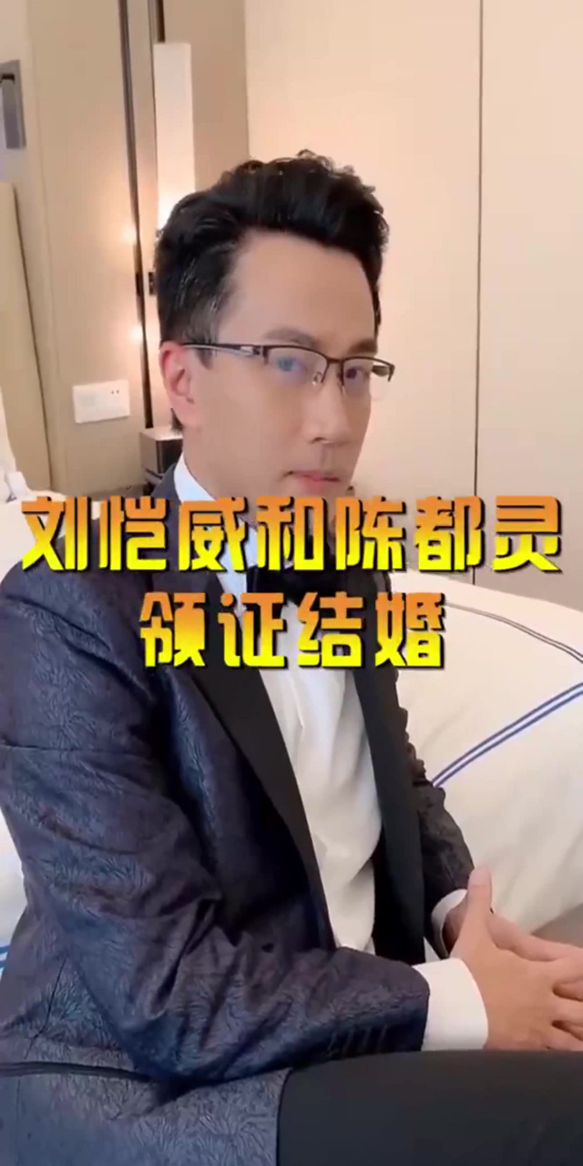 刘恺威和陈都灵领证了图片