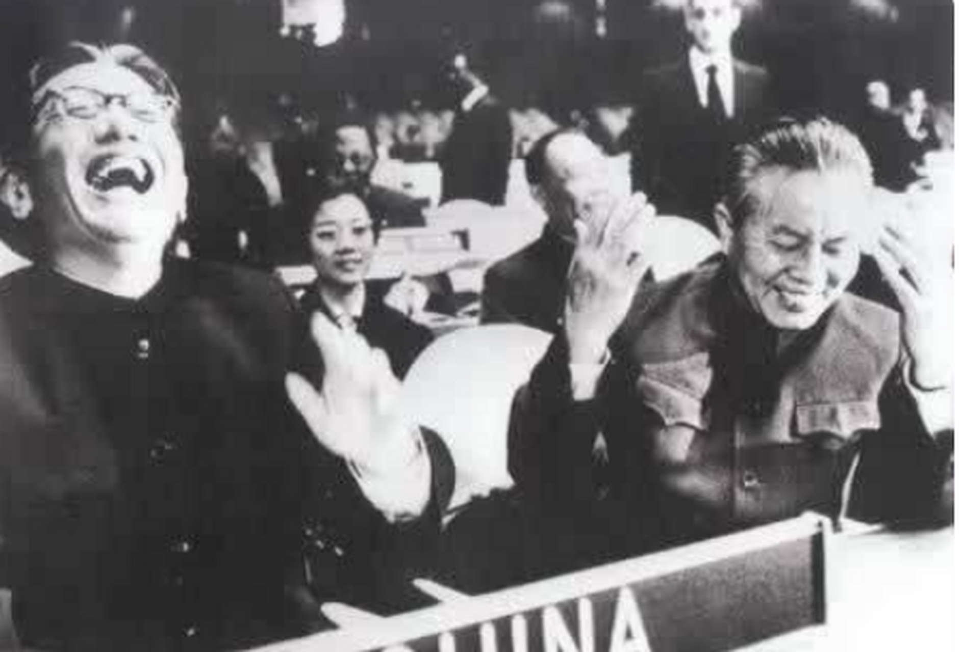 [火焰]中国1971年恢复联合国合法席位,各国投票情况分布示意图[火焰]