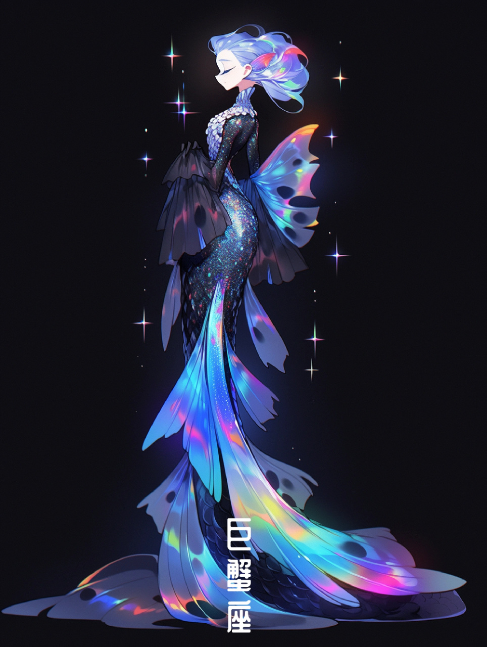 十二星座专属人鱼裙  白羊座:烈火红唇 金牛座:春意盎然 双子座:风情