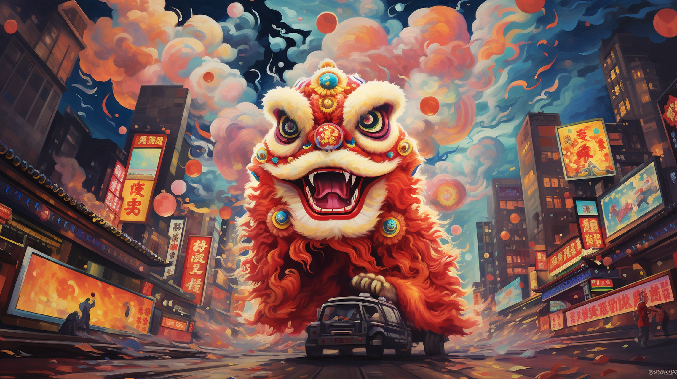 舞狮文化# #ai绘画