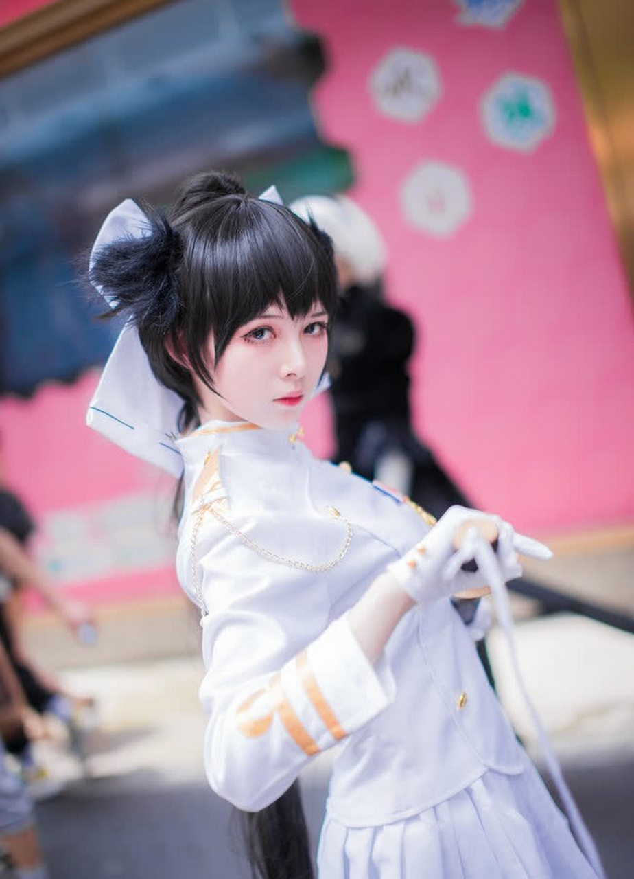 cos秀##二元#《碧蓝航线》中兽耳"高雄獒"的cos照.