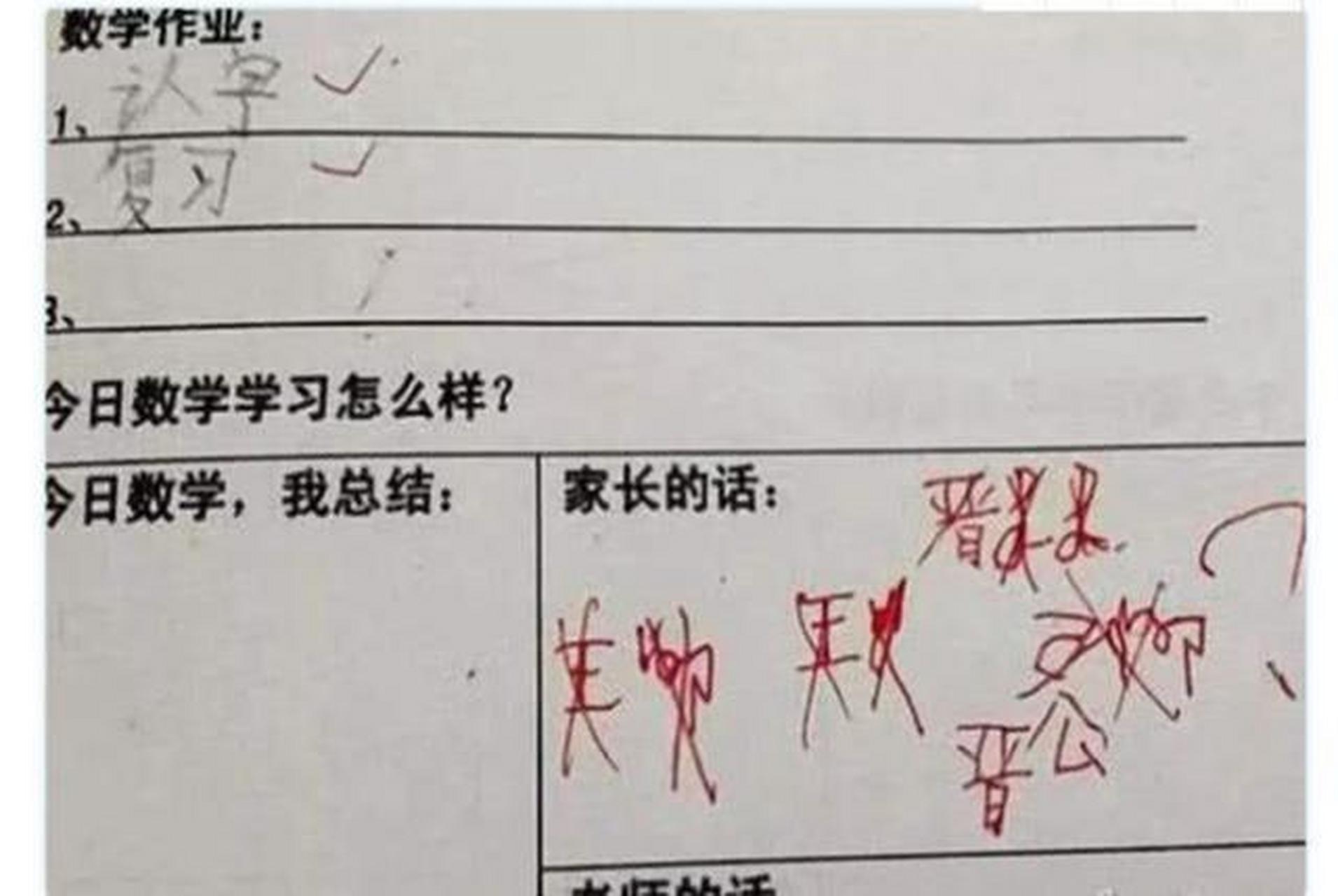 【小學生模仿家長給考卷簽字,自己以為是模仿大師,結果是東施效顰】 1