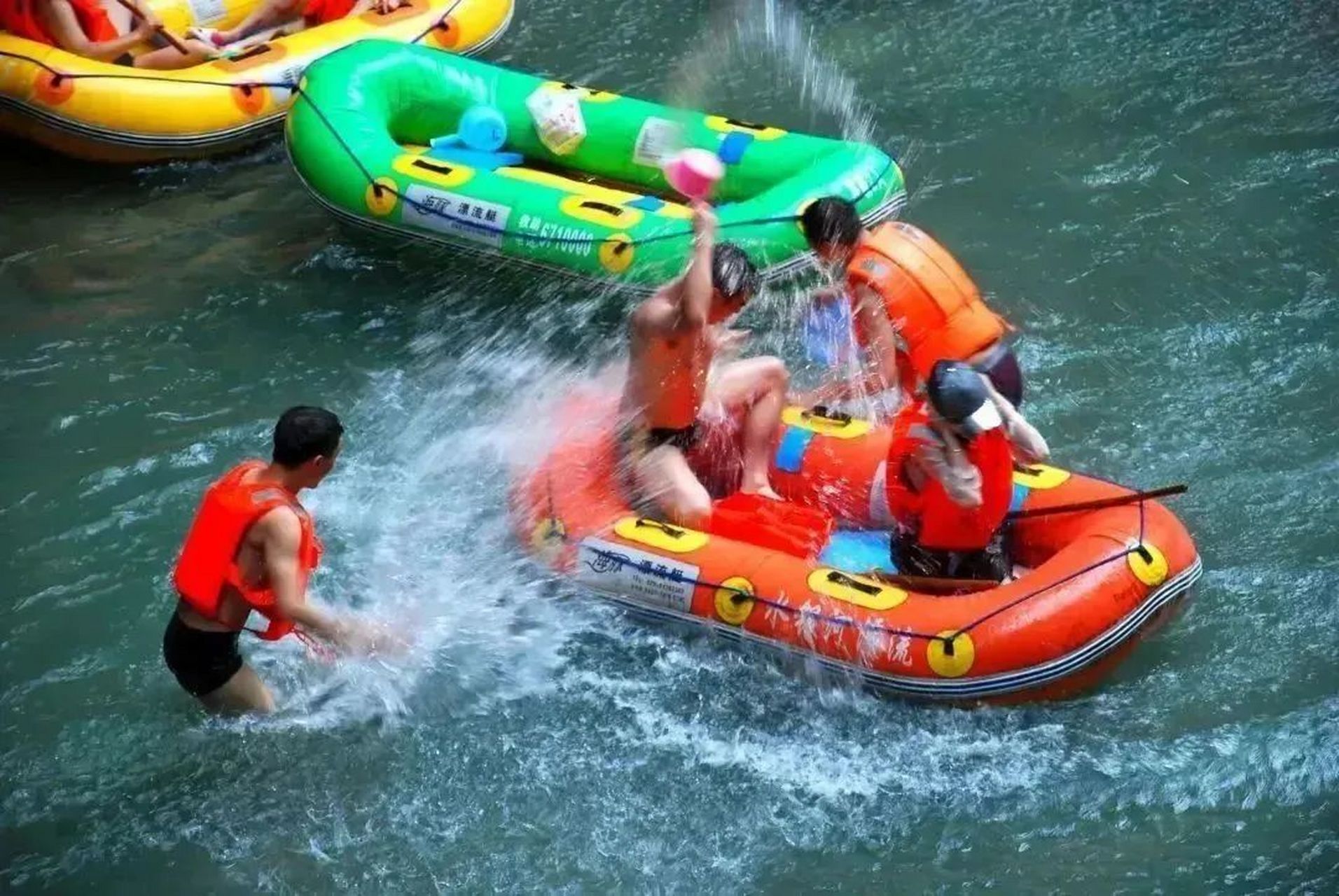 【贵州漂流 清爽一"夏"】水银河大峡谷漂流景区,两岸原生态峡谷风光