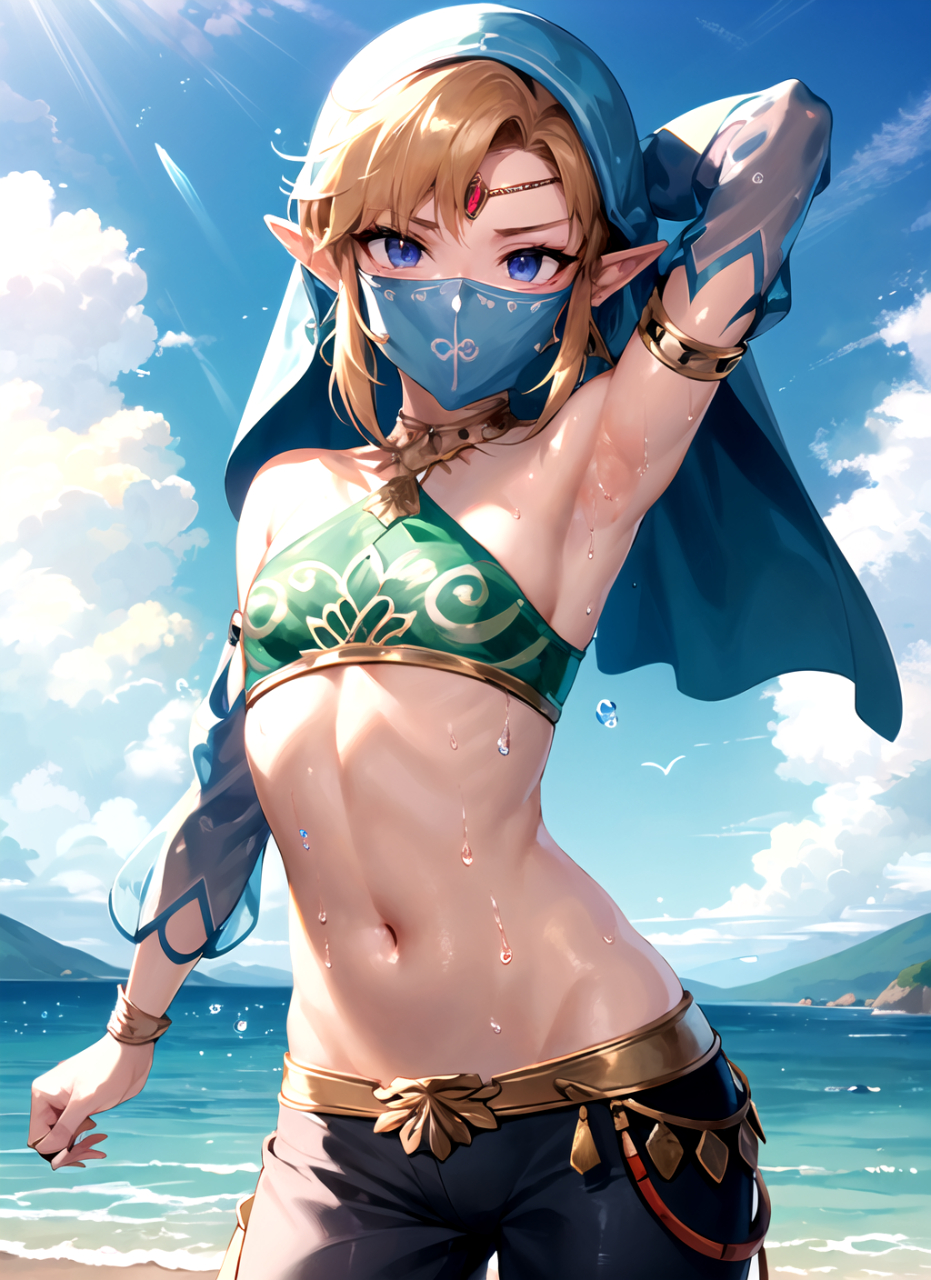 塞尔达传说:女版林克长这样?别说,还真有点美!