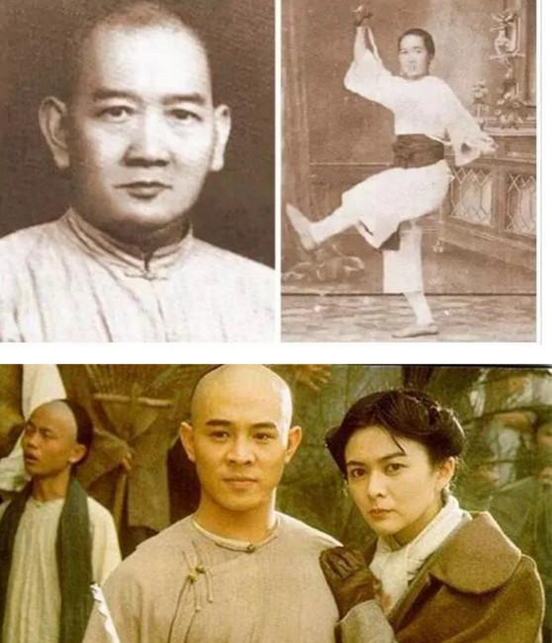 第一张照片才是历史上真实的正牌黄飞鸿和"十三姨"莫桂兰;没有李连杰