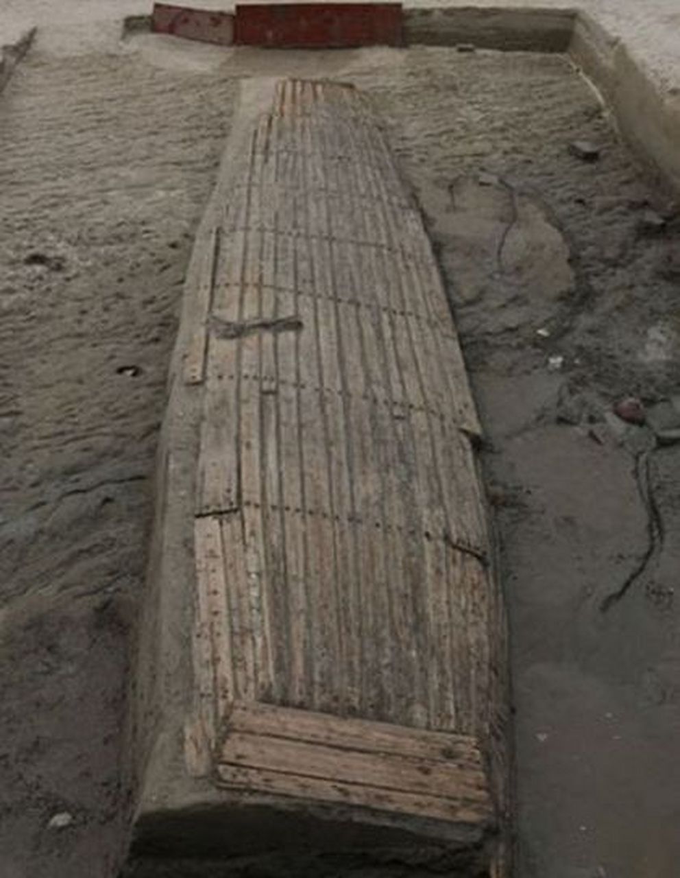 【天津北辰张湾明代沉船遗址】  张湾明代沉船遗址位于天津市北辰区