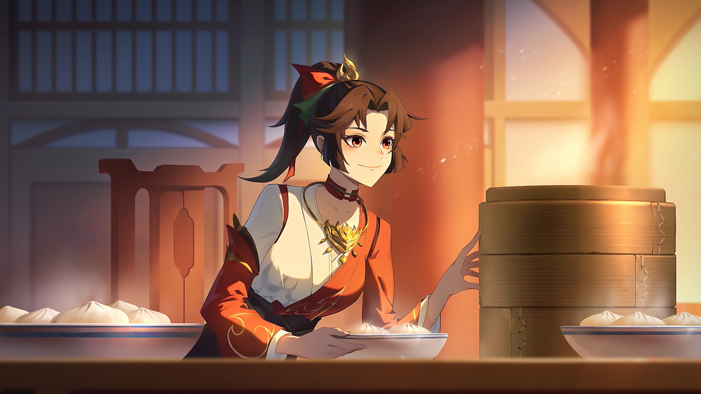 动漫壁纸|《王者荣耀》云缨,元芳一家高清壁纸:李元芳一家子太可爱了