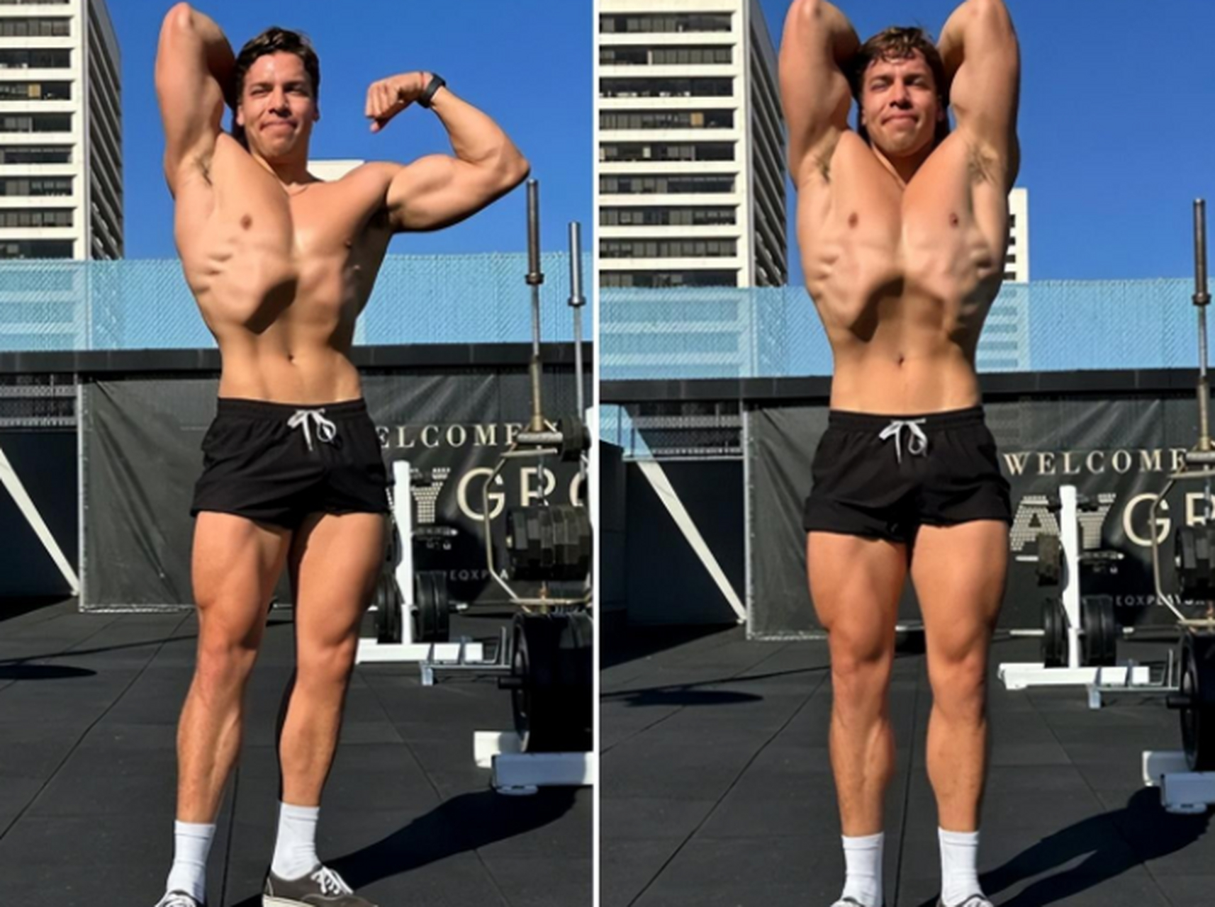 施瓦辛格儿子晒近照,一身腱子肉!