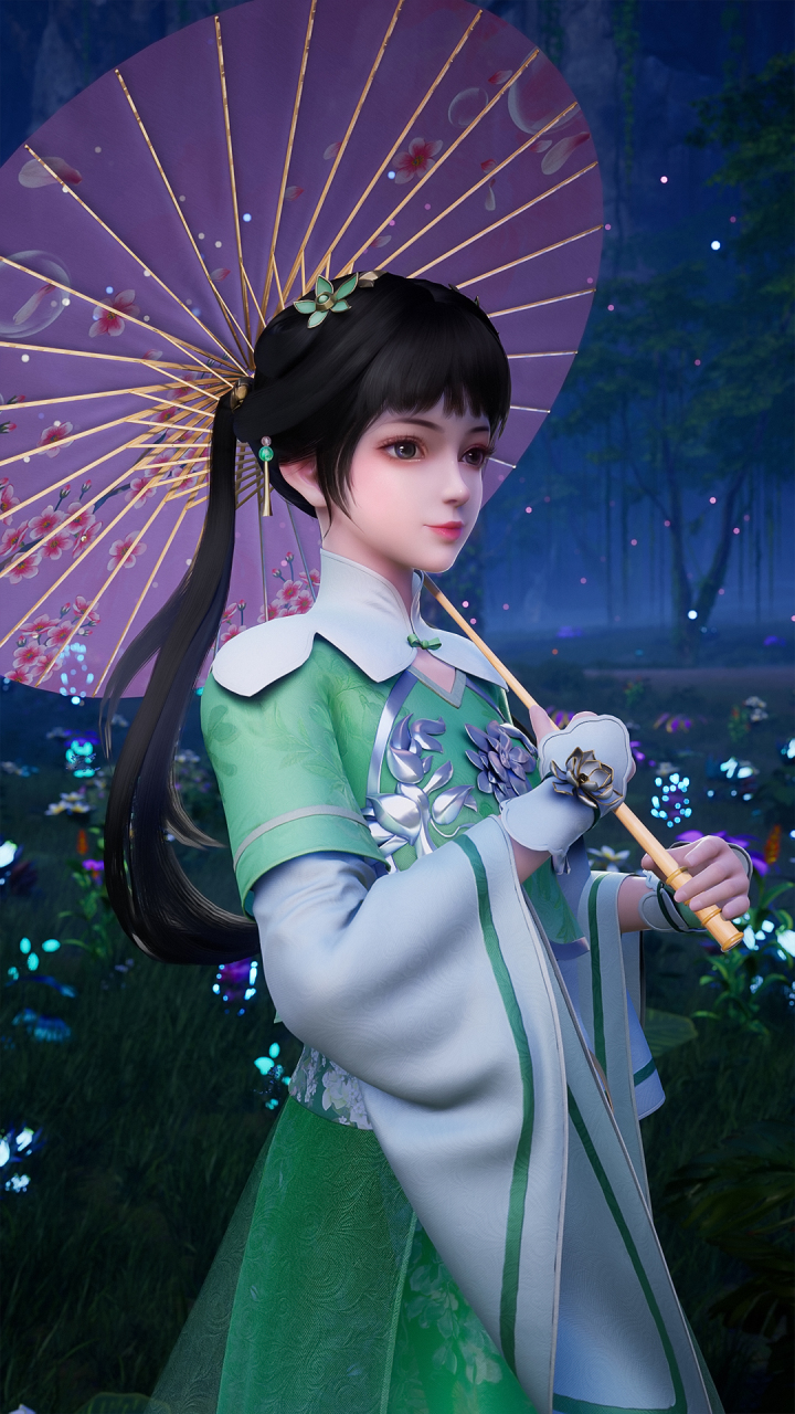 《盖世帝尊》国漫女神4k高清手机壁纸分享:姐妹花林诗诗与火灵玉,你们