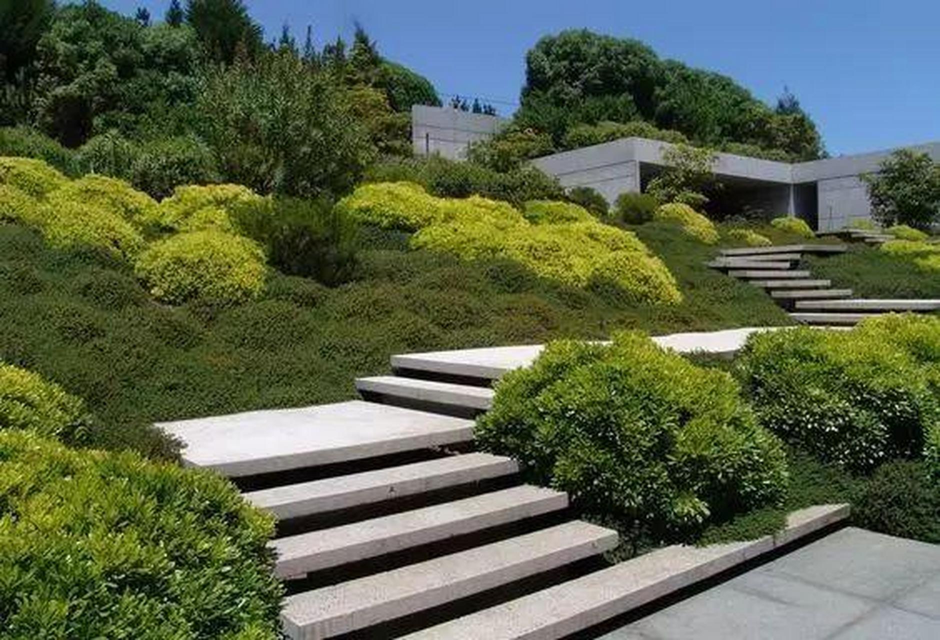 一块平地 能设计出好多款景观 这不算什么 一块坡地 也能花样百出