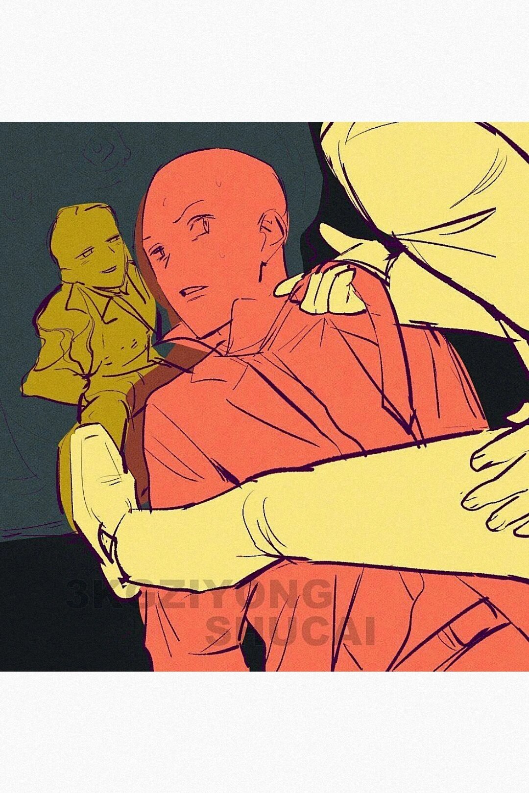 画画素材‖挨打的人是你小子