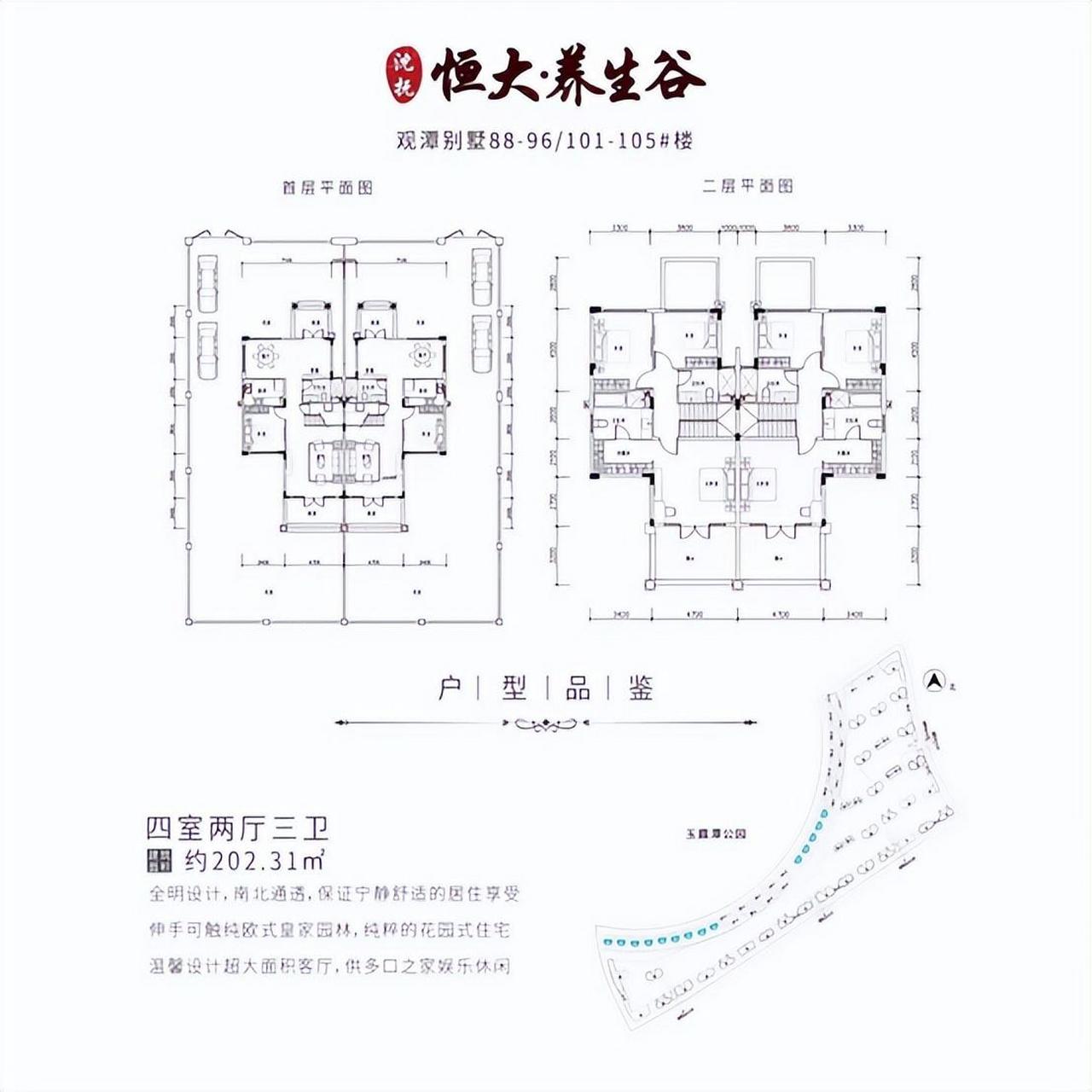 淄博恒大养生谷户型图图片