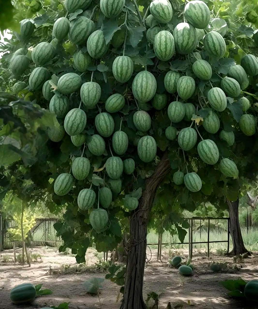 请问这种西瓜树真的存在吗?我很天真,不要欺骗我!