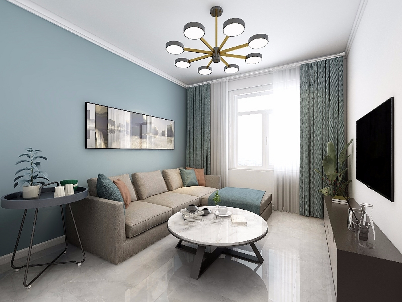 旧房翻新3万钱图片效果, 虽简单但不失大气!