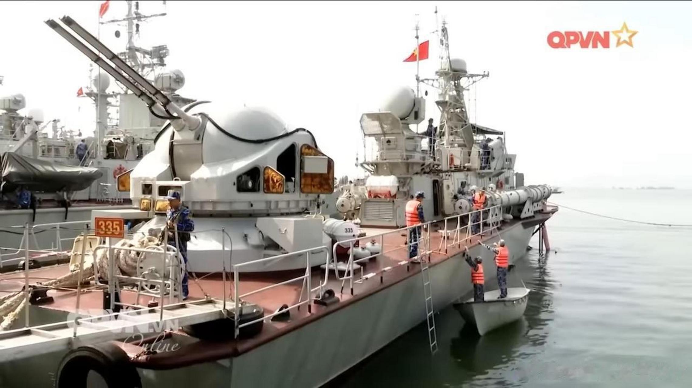 越南海军第3海区172舰艇旅老当益壮的暴风雪级水翼鱼雷艇新画面越南