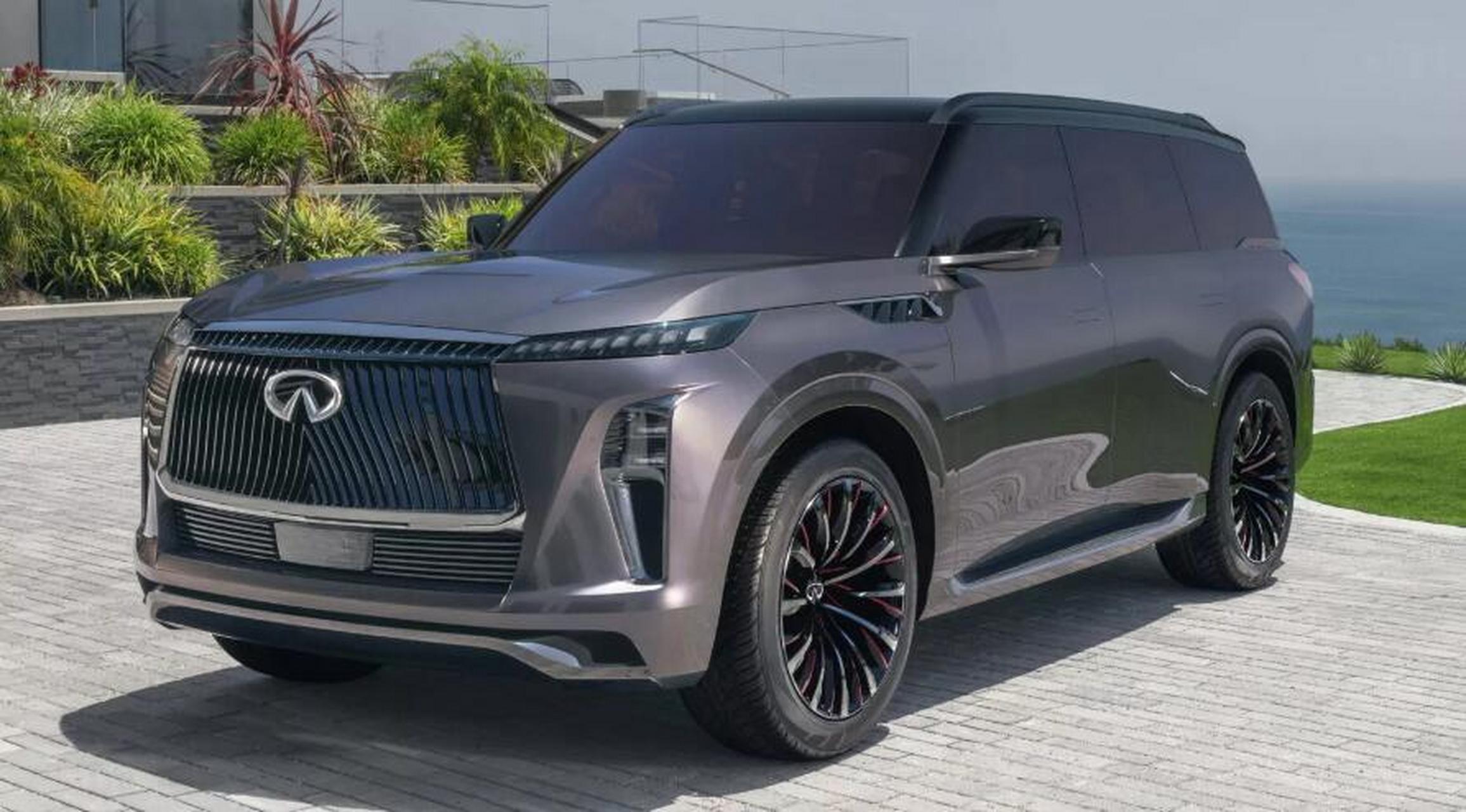 2025款 英菲尼迪 qx80#日产#   奇丑无比,这英菲尼迪,越来越让人失望