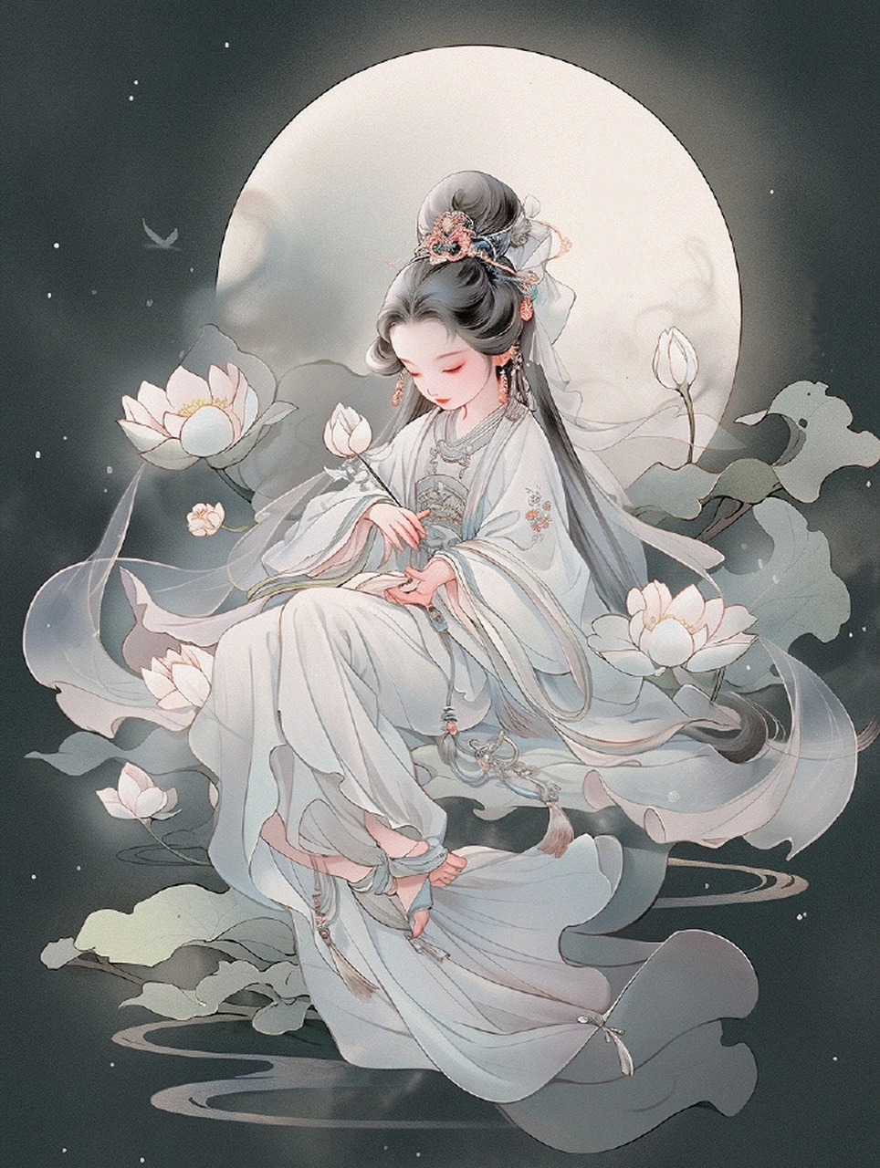 可爱的佛系女子