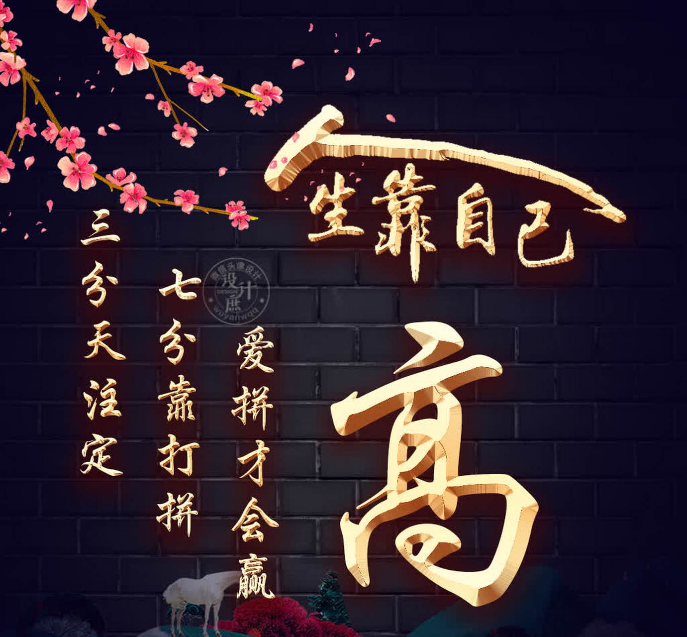 姓氏头像分享   微信头像   努力工作就会胜利   三分是命中注定,七分