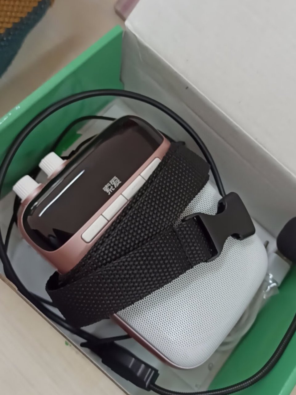 索爱(soaiy)s318小蜜蜂扩音器教师专用智能防啸叫10w麦克风蓝牙喇叭