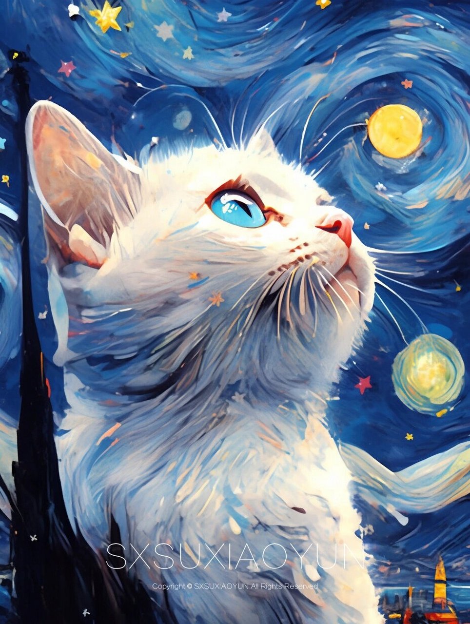 这只拥有异瞳的小猫咪,眼神独特,充满魅力.