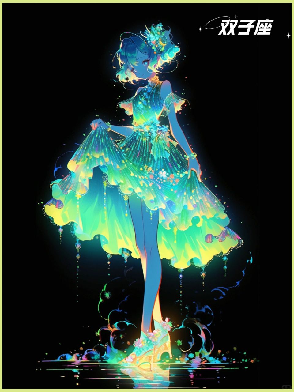 十二星座夜光仙女裙