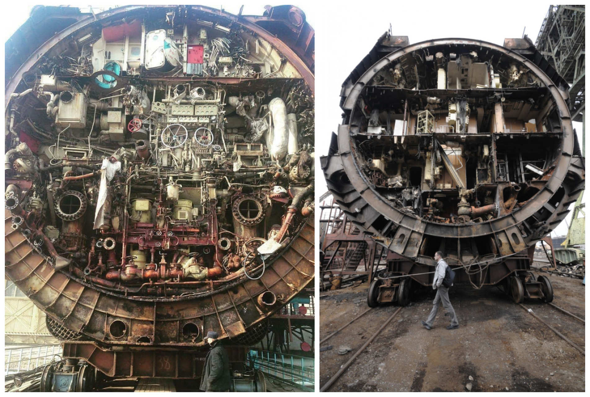 深海电缆,潜艇内部刨面图.