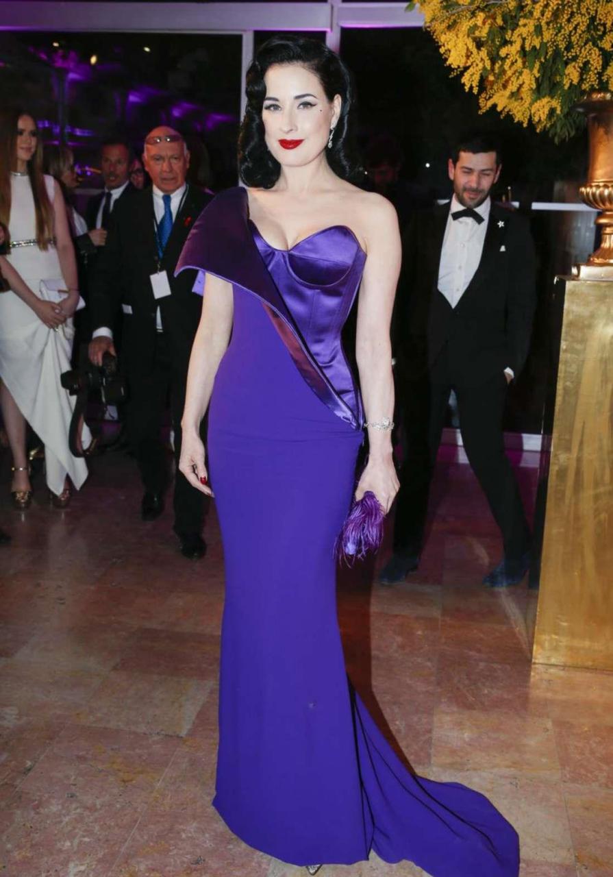 蒂塔万提斯 dita von teese – sidaction gala dinner 2015 in